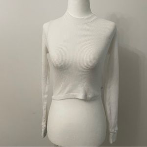 Tna basic long sleeve crop top